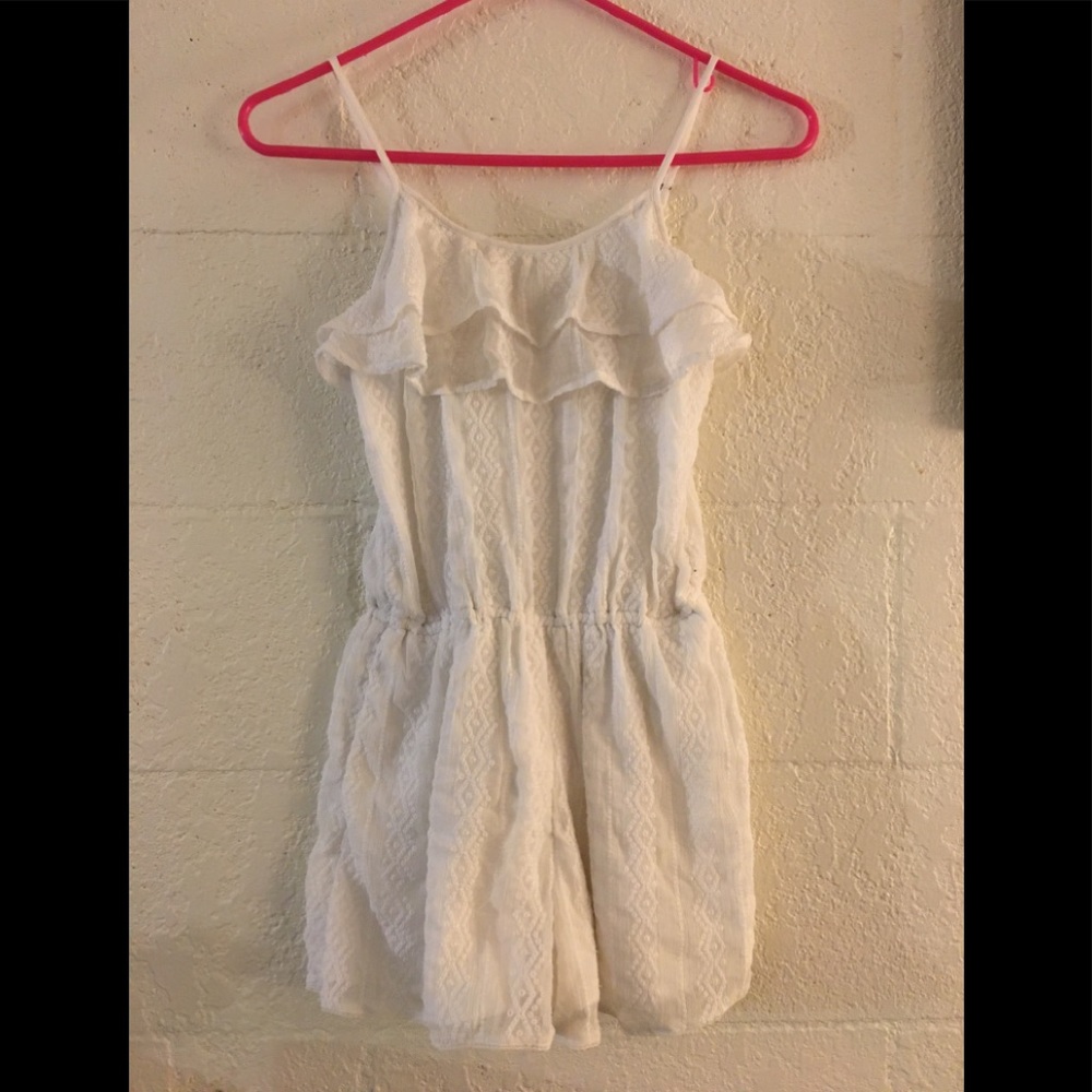 Size 11/12 Girls Abercrombie Kids White Romper